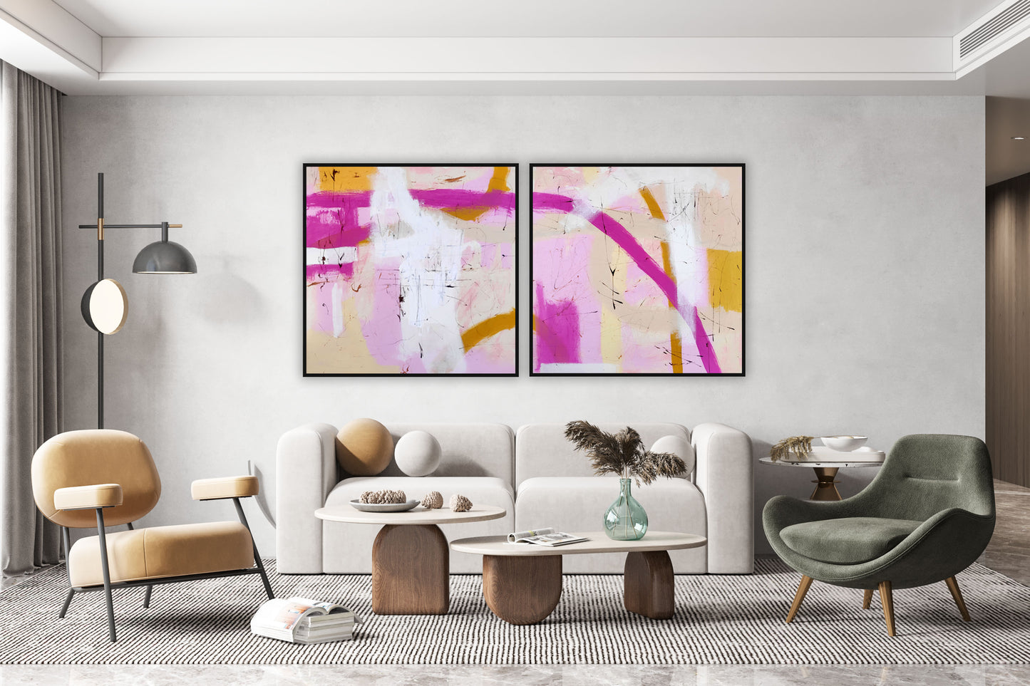 Cotton Candy Dreams l Acrylic on canvas art- Cotton Candy Artwork