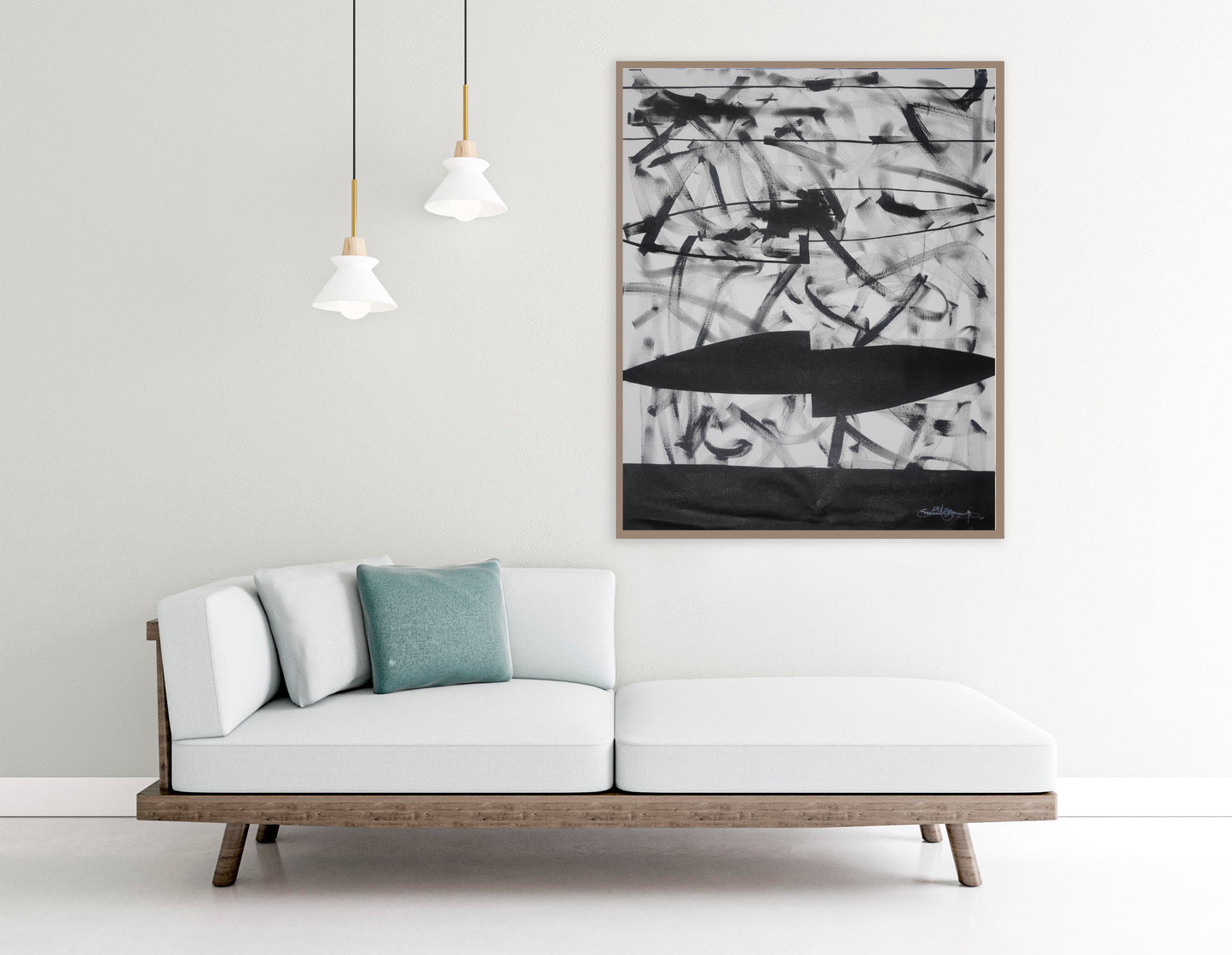 Echoes of Shadow - Abstract Artwork