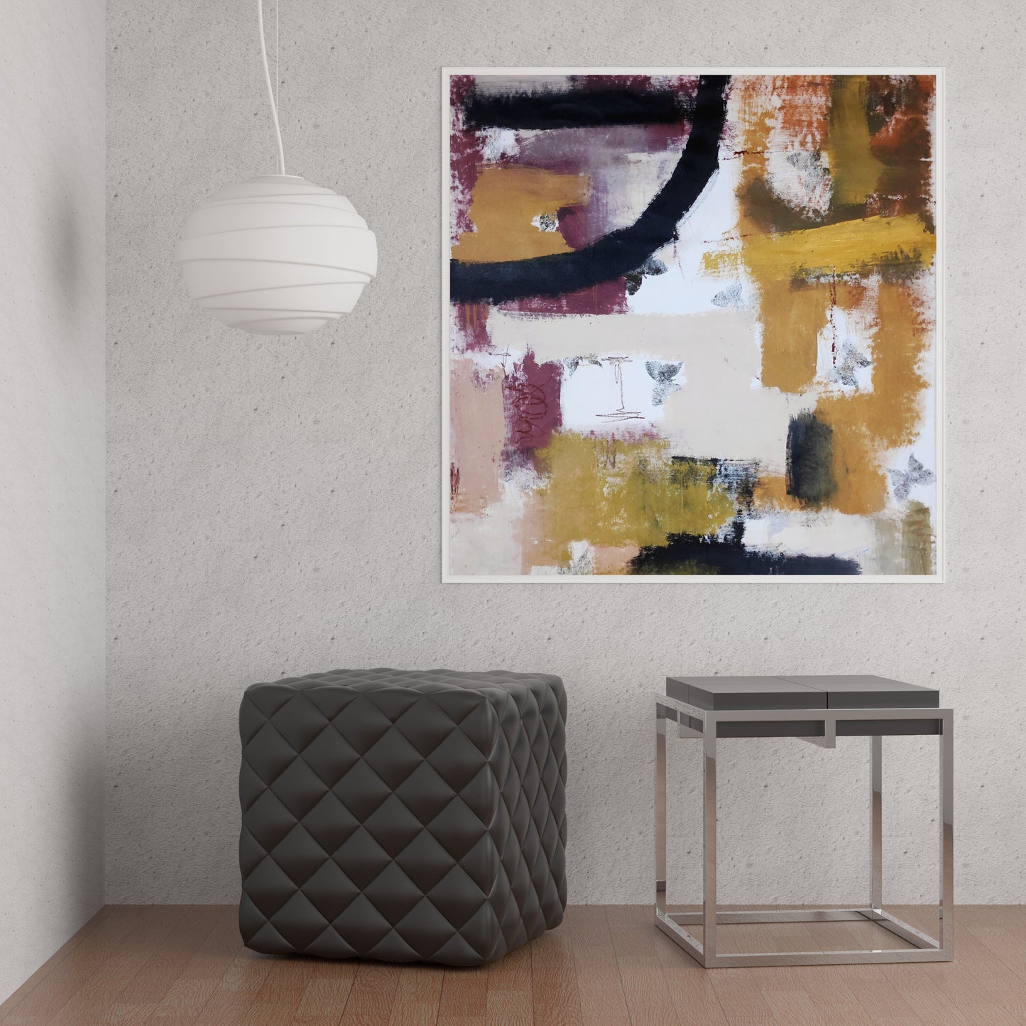 Vivid Rhythm Acrylic on canvas art-Vivid Rhythm