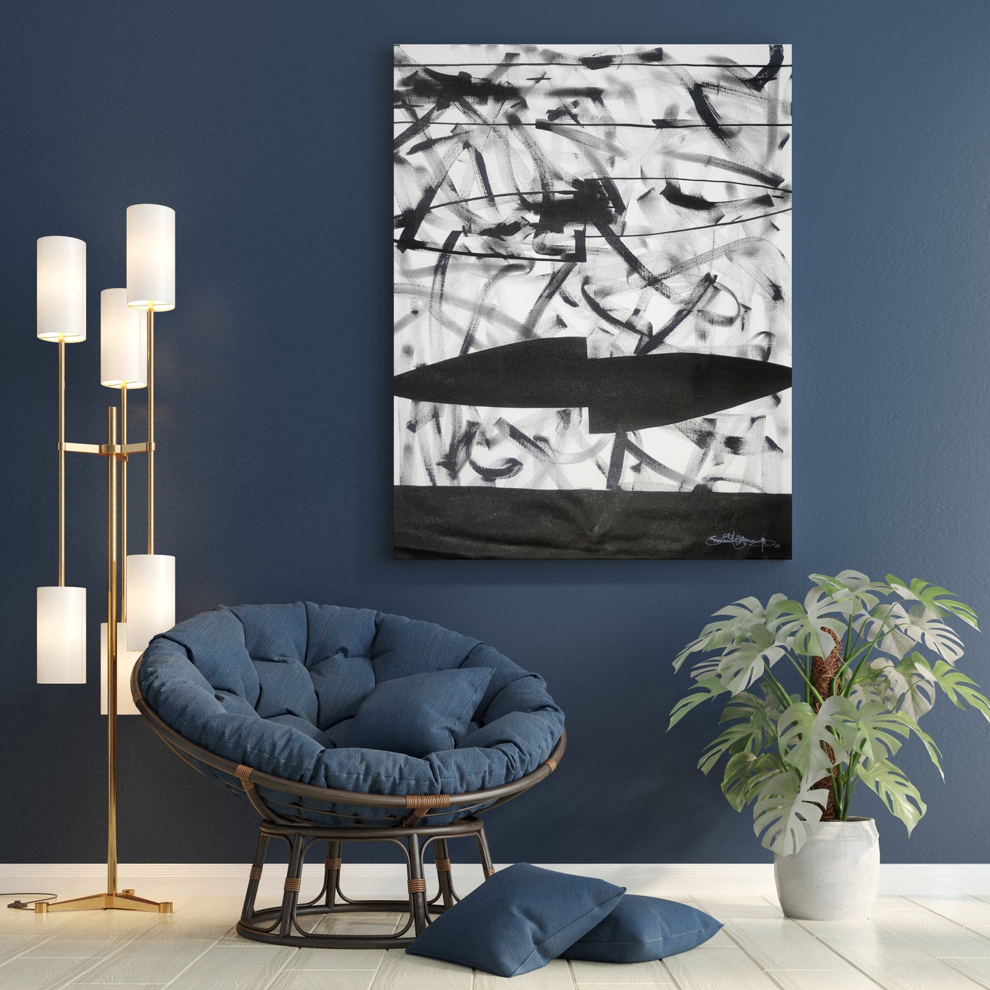 Echoes of Shadow - Abstract Artwork