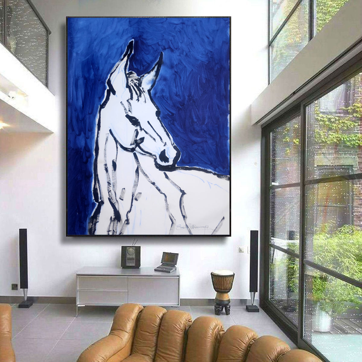Blue Stallion Wall Art