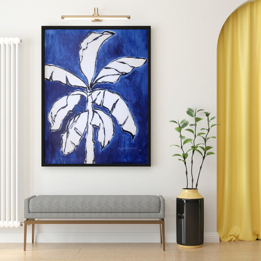 Tropical Blues Acrylic Painting