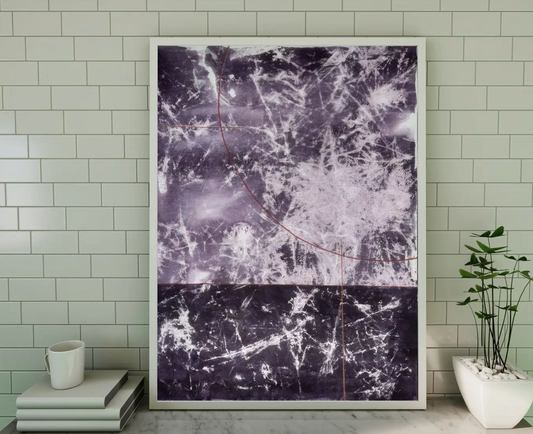 Purple Cloud Acrylic Painting